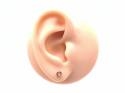 9ct Rose Gold Polo Shaped Stud Earrings