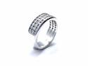 18ct White Gold Diamond Band Ring