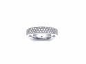 14ct white Gold Diamond Band Ring