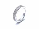 14ct white Gold Diamond Band Ring