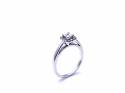 18ct White Gold Diamond Halo Ring