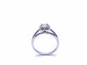 18ct White Gold Diamond Halo Ring