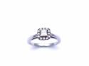 18ct White Gold Diamond Halo Ring