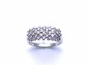 9ct White Gold Diamond Cluster Ring