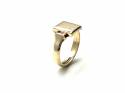 9ct Yellow Gold Square Signet Ring