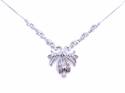 14ct White Gold Diamond Necklet