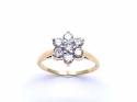 18ct Yellow Gold Cluster Ring 0.75ct