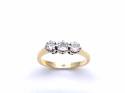 18ct Yellow Gold Diamond 3 Stone Ring