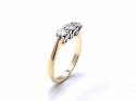 18ct Yellow Gold Diamond 3 Stone Ring