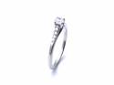 9ct White Gold Diamond Solitaire Ring