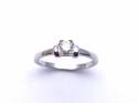 18ct White Gold Diamond Solitaire Ring