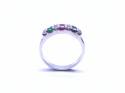 14ct Sapphire, Ruby, Emerald & CZ Ring