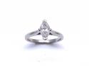 Platinum Marquise Diamond Ring 1.02ct