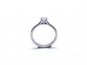 18ct White Gold Diamond Solitaire Ring