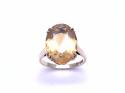 9ct Yellow Gold Citrine Solitaire Ring