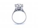 Platinum Old Cut Diamond Solitaire Ring