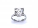 Platinum Old Cut Diamond Solitaire Ring