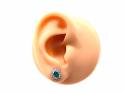 14ct Emerald & Diamond Cluster Earrings
