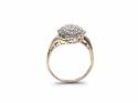 9ct Yellow Gold Diamond Cluster Ring