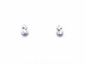 18ct White Gold Diamond Stud Earrings