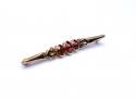 9ct Yellow Gold Garnet Brooch