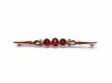 9ct Yellow Gold Garnet Brooch