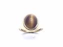 9ct Yellow Gold Tigers Eye Ring