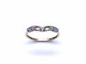 9ct Opal & Diamond Wishbone Ring
