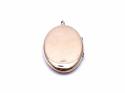 9ct Yellow Gold Floral Oval Locket