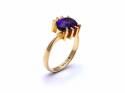 18ct Amethyst Solitaire Ring