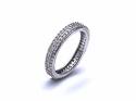 9ct Swarovski Crystal Eternity Ring