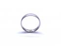 9ct White Gold Slight Court Wedding Ring 4mm