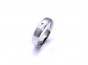 9ct White Gold Slight Court Wedding Ring 4mm