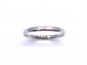 Platinum Slight Court Wedding Ring 2mm