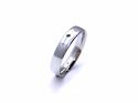 Platinum Slight Court Wedding Ring 4mm