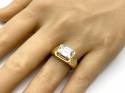 14ct Yellow Gold CZ Solitaire Ring