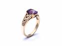 9ct Amethyst Solitaire Ring