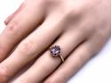 9ct Yellow Gold Amethyst Solitaire Ring