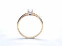 18ct Yellow Gold Diamond Solitaire Ring