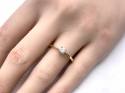 18ct Yellow Gold Diamond Solitaire Ring