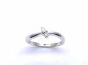 14ct White Gold Diamond 2 Stone Ring