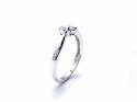 14ct White Gold Diamond 2 Stone Ring