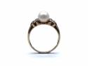 9ct Yellow Gold Pearl & Diamond Ring