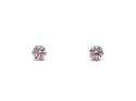18ct CZ Solitaire Stud Earrings
