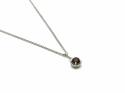 Silver Garnet Pendant and Chain