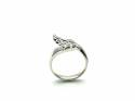 Silver CZ Angel wings Ring