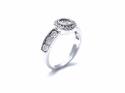 9ct White Gold Diamond Solitaire Ring