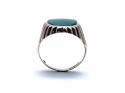 9ct Yellow Gold Green Agate Dress Ring