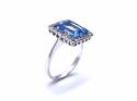 14ct Blue Synthetic Spinel Dress Ring