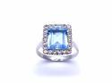 14ct Blue Synthetic Spinel Dress Ring